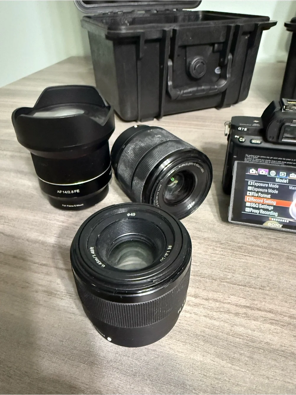 Sony A7 III Full Frame Camera Bundle | 4 Lenses + Cases + Batteries